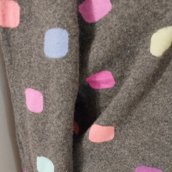 Modern Multi Color Cashmere 100% Long Sleeve   Multi  Colored Festive Sweater M - Picture 4 of 5